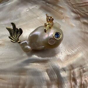 Baroque Pearl Monster Sea Princess Pendant